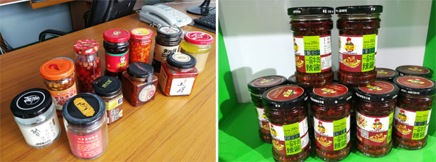 牛肉辣椒醬灌裝機生產線樣品