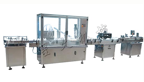 糖漿口服液灌裝生產線-小瓶藥液自動灌裝生產線