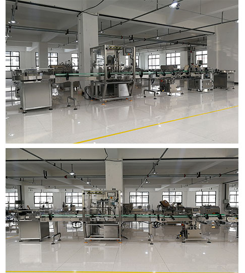 雙頭醬料灌裝生產線實拍圖