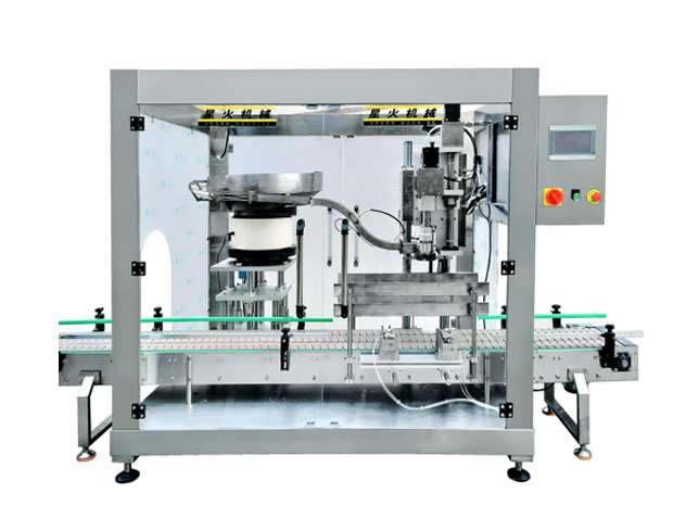 全自動化工桶理蓋上蓋旋蓋機(jī)