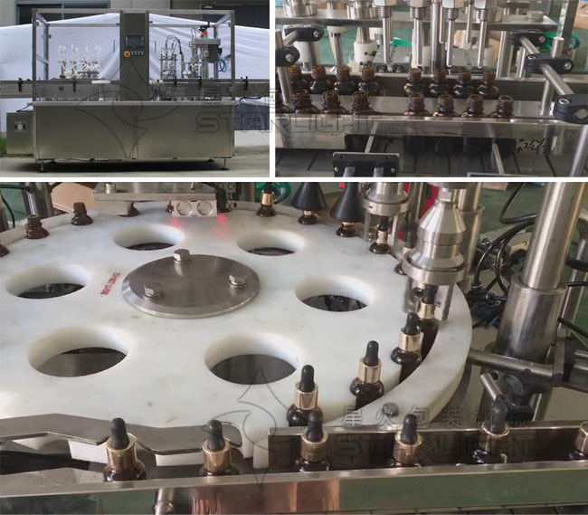 滴管灌裝旋蓋機一體機